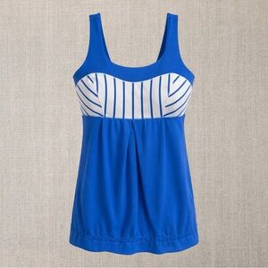Lululemon Elevate Tank Top - Blue/White Stripe